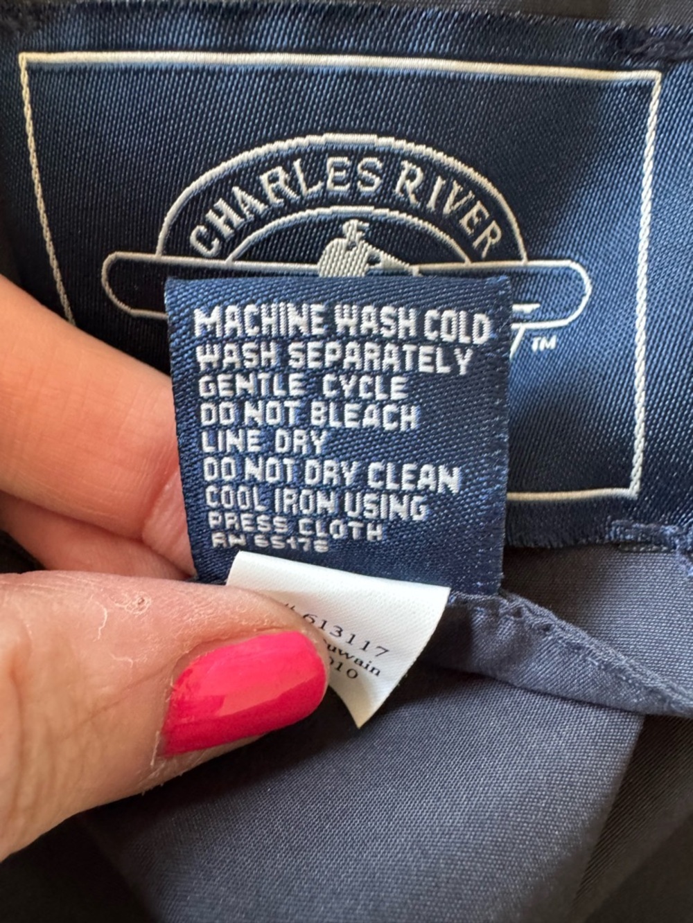 Charles River Portsmouth Women’s Navy Nantucket Zip-Front Windbreaker Jacket - Picture 7 of 9